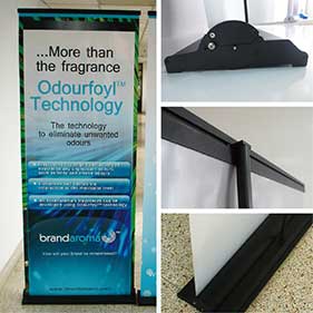 High quality wide base roll up banner